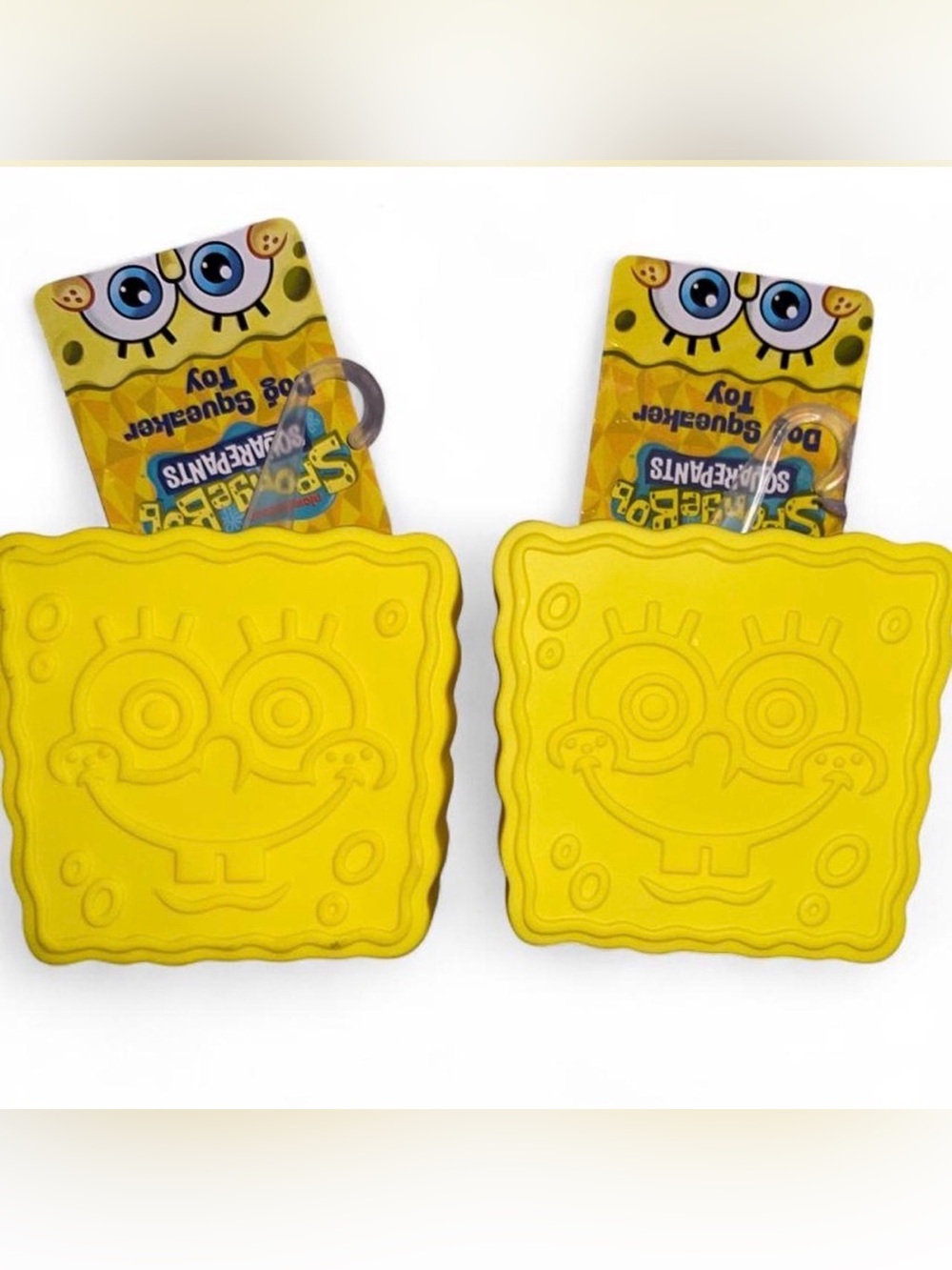 NWT set of 2 spongebob squeaker dog toys